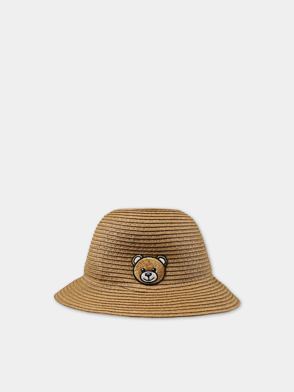 Beige hat for babies with Teddy Bear